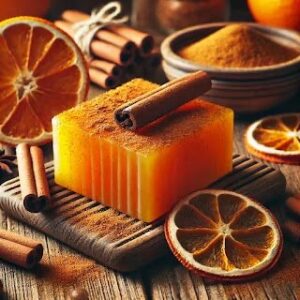Sabonete energizante de Laranja com Canela